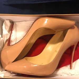 Nude Christian Louboutin Pigalle Follies sz 39.5